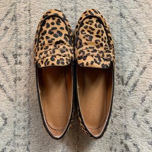 J. Crew Leopard Print Loafers Size 6 EUC